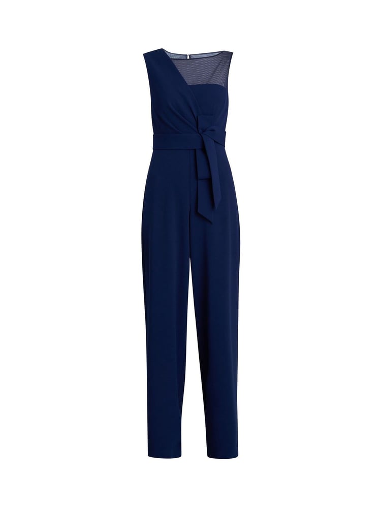 Gina Bacconi Blue Pia Crepe Jumpsuit - Image 5 of 5