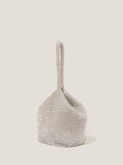 Monsoon Silver Zola Mini Rhinestone Bag - Image 2 of 4