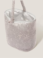 Monsoon Silver Zola Mini Rhinestone Bag - Image 4 of 4