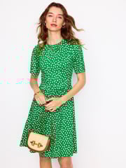 Boden Green Louisa Short Jersey Dress - Image 1 of 5