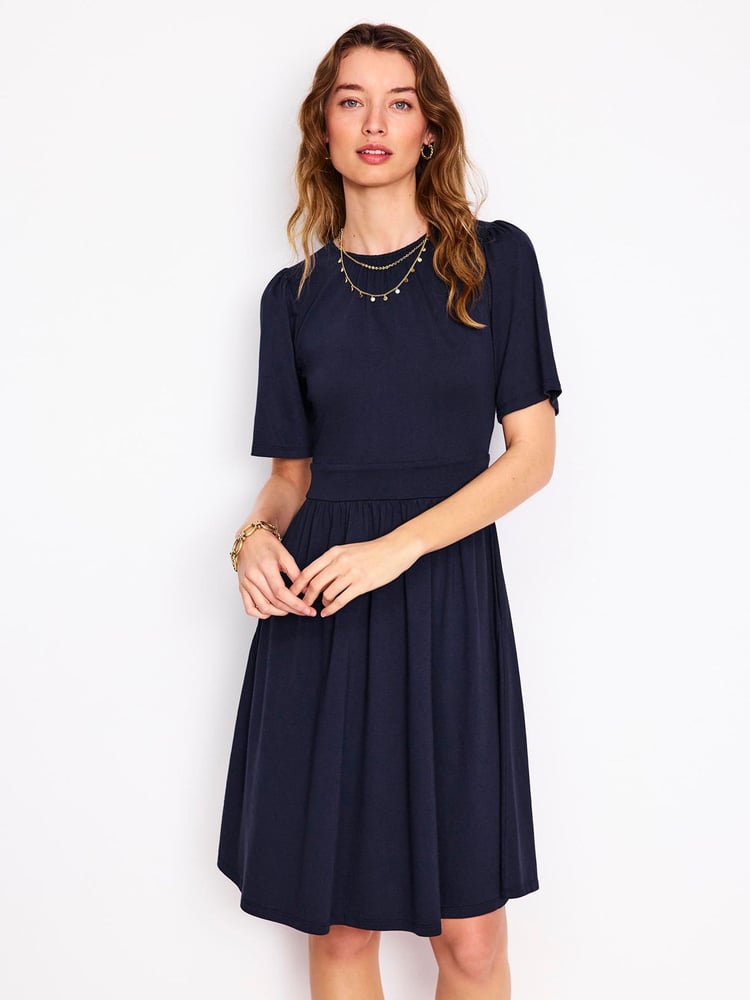 Boden Blue Louisa Short Jersey Dress - Image 2 of 5