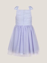 Monsoon Blue Olivia Pearl Ruched Tulle Dress - Image 3 of 4