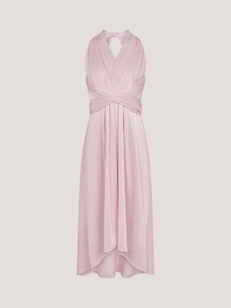 Monsoon Pink Monsoon Tia Twist Prom Dress - Image 1 of 3