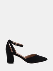 Novo Black Imelda Two Part Ankle Strap Courts - Image 2 of 6