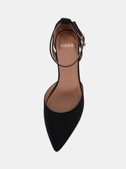 Novo Black Imelda Two Part Ankle Strap Courts - Image 5 of 6