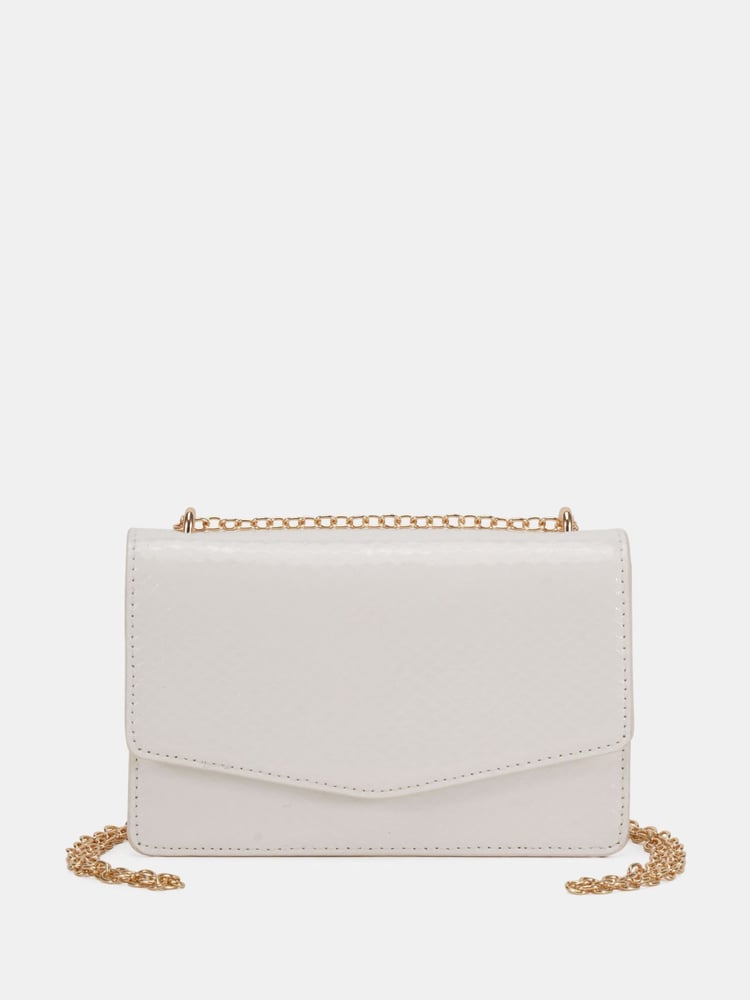 Novo White Arianna Chain Shoulder Bag - Image 2 of 5
