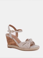 Novo Natural Bloom Knot Cork Wedge Sandals - Image 3 of 6