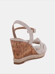 Novo Natural Bloom Knot Cork Wedge Sandals - Image 4 of 6