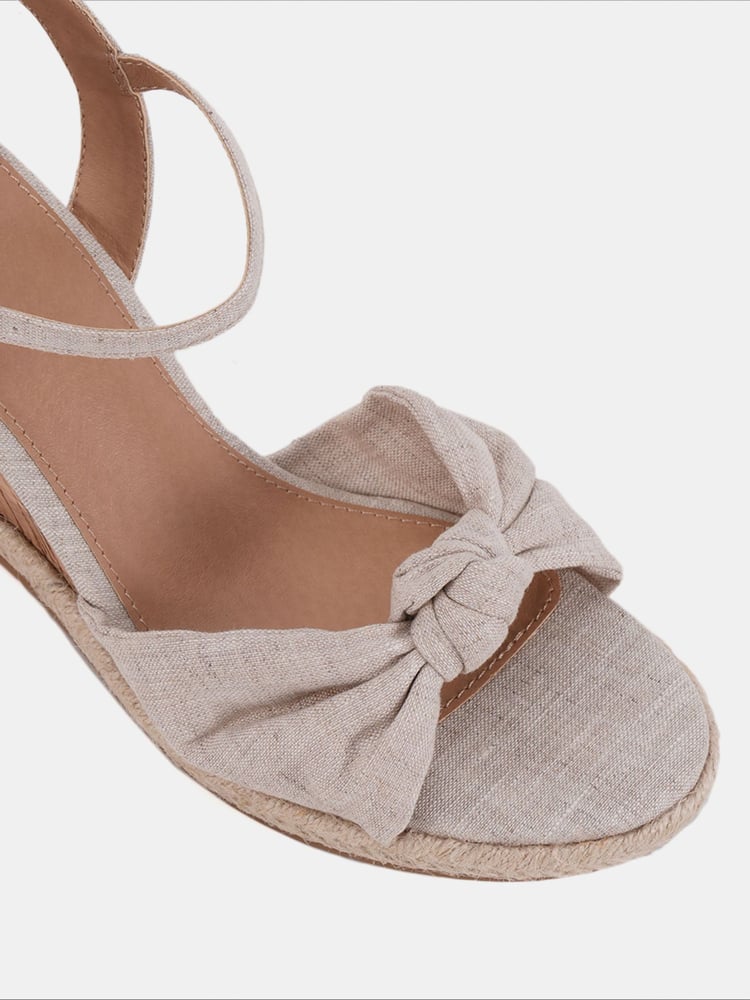 Novo Natural Bloom Knot Cork Wedge Sandals - Image 6 of 6 Novo Natural Bloom Knot Cork Wedge Sandals - Image 6 of 6