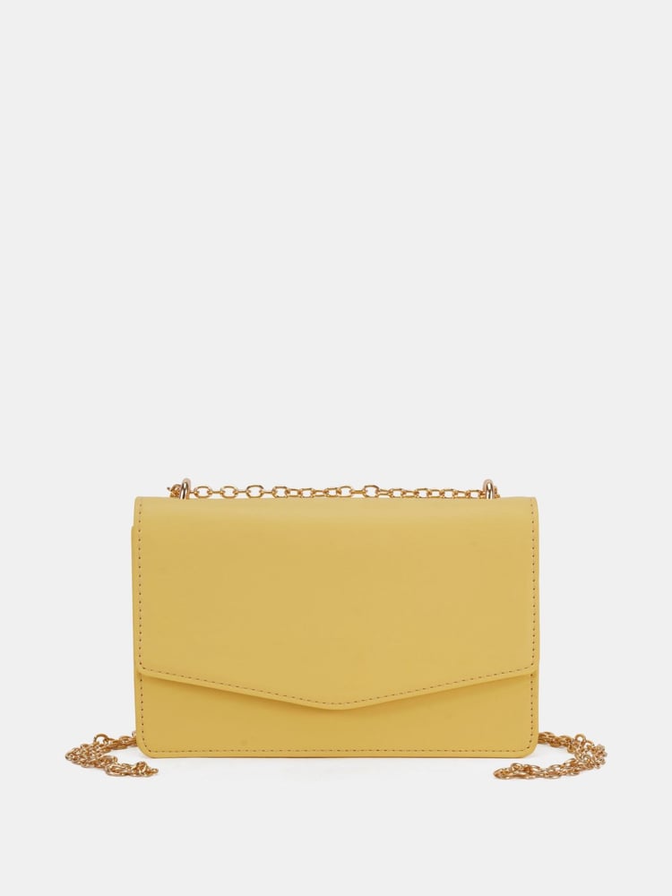 Novo Yellow Arianna Chain Shoulder Bag - Image 2 of 5