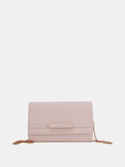 Novo Pink Arizona Bow Detail Clutch Bag - Image 2 of 5