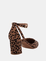 Novo Brown Wide Fit Imelda Two Part Ankle Strap Courts - Image 4 of 6
