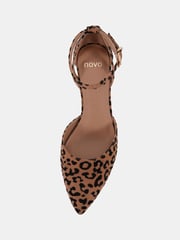 Novo Brown Wide Fit Imelda Two Part Ankle Strap Courts - Image 5 of 6
