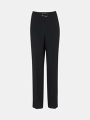 Whistles Black Corinna Belted Crepe Trousers - Image 5 of 5