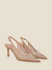 Sosandar Natural Sparkle Slingback Court Heels - Image 2 of 4