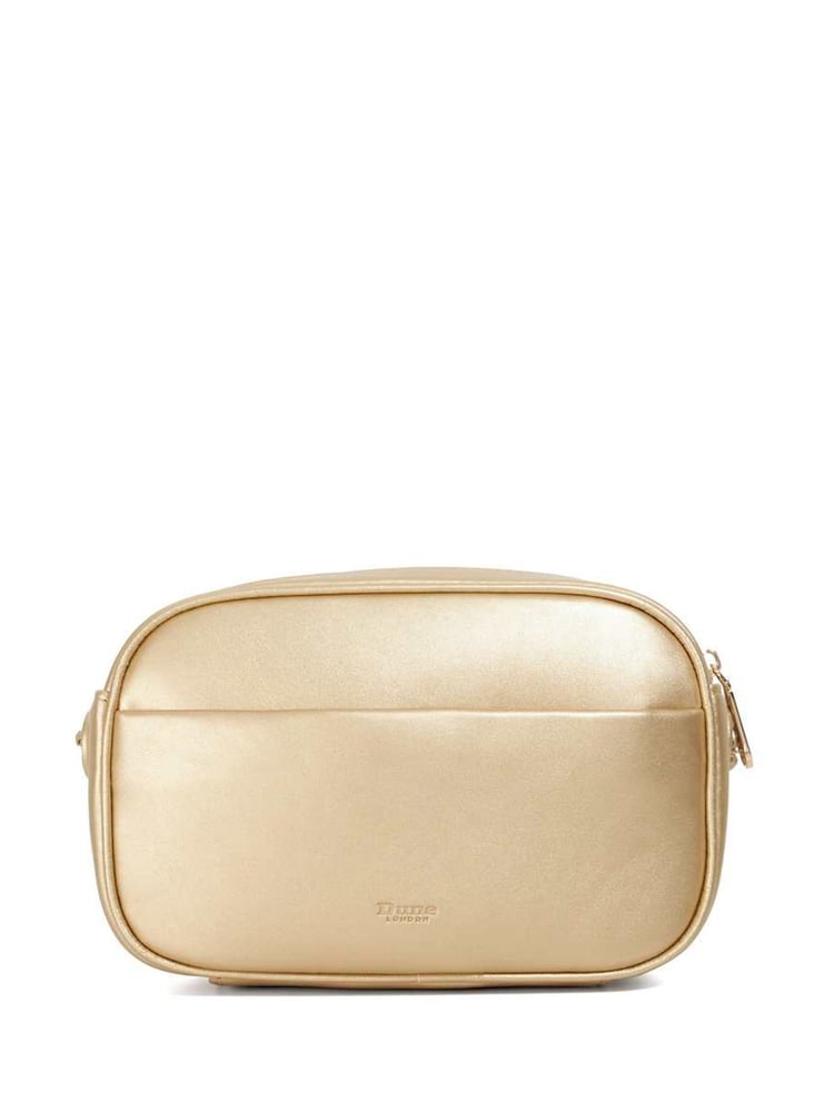 Dune London Gold Chancery Small Plisse Premium Cross-Body Bag - Image 2 of 5