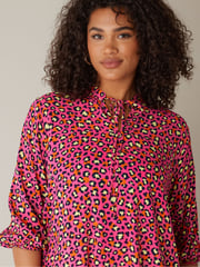 Evans Tie-Neck Frilled Hem Tunic - Image 3 of 4