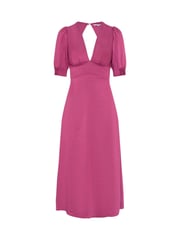 Omnes Pink Odette Midi Tie Back Dress - Image 5 of 5