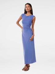 Forever New Blue Ally Petite Sleeveless Mesh Midi Dress - Image 4 of 4