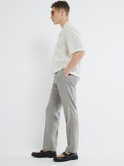 River Island Grey Stripe Suit Trousers - Image 4 of 5