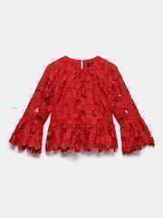 Mint Velvet Red Floral Applique Top - Image 6 of 8
