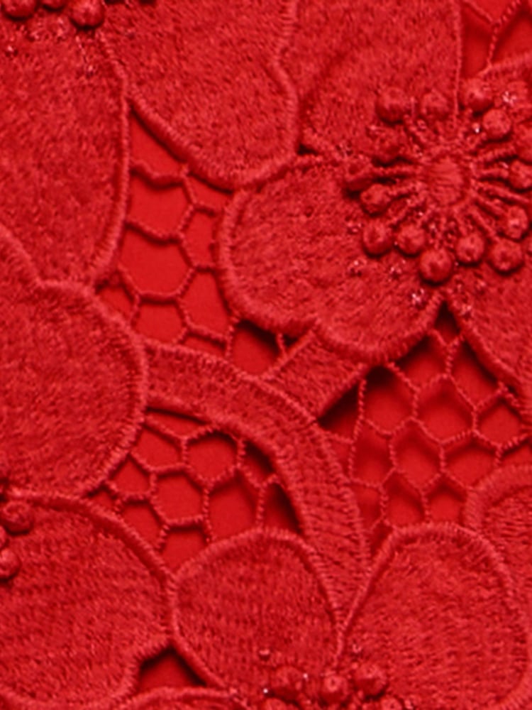 Mint Velvet Red Floral Applique Top - Image 8 of 8 Mint Velvet Red Floral Applique Top - Image 8 of 8