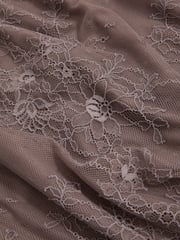 Reiss Taupe Brown Rita Lace Pencil Skirt - Image 6 of 6
