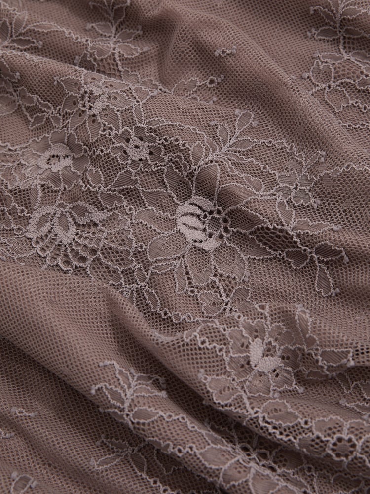 Reiss Taupe Brown Rita Lace Pencil Skirt - Image 6 of 6