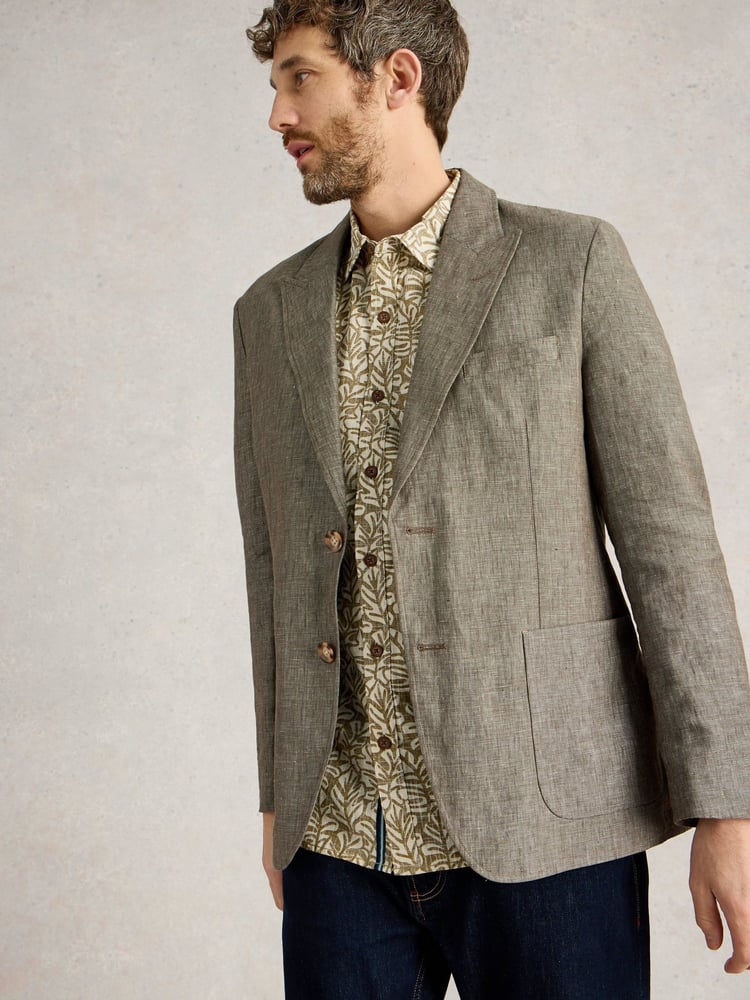 White Stuff Green Peak Lepal 100% Linen Blazer - Image 2 of 6 White Stuff Green Peak Lepal 100% Linen Blazer - Image 2 of 6