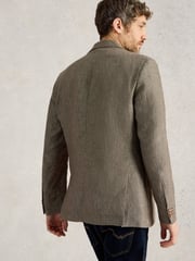 White Stuff Green Peak Lepal 100% Linen Blazer - Image 3 of 6