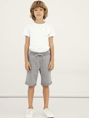 Name It Grey 2 Pack Cotton Jogger Shorts - Image 5 of 5