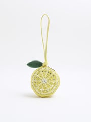 River Island Yellow Beaded Lemon Bag - Image 1 of 6