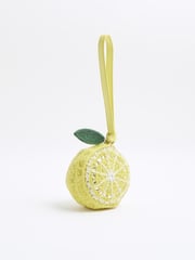 River Island Yellow Beaded Lemon Bag - Image 4 of 6