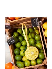 River Island Yellow Beaded Lemon Bag - Image 6 of 6