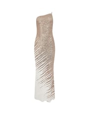 Star by Julien MacDonald Natural Maxi Sequin Dress - Image 1 of 1