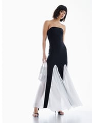 River Island Black Bandeau Maxi Dress - Image 2 of 4