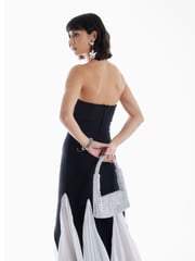 River Island Black Bandeau Maxi Dress - Image 3 of 4