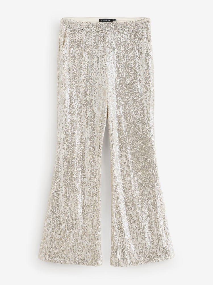 Sosandar Gold Sequin Trousers - Image 1 of 1