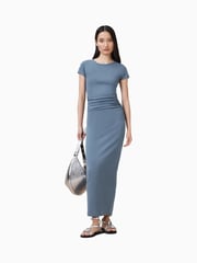 AllSaints Blue Katarina Short Sleeve Dress - Image 1 of 1