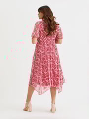 Scarlett & Jo Ivory Red Julie Hanky Hem Dress - Image 4 of 4