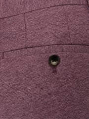 Skopes Purple Tailored Fit Jodrell Tweed Effect Suit Trousers - Image 3 of 4