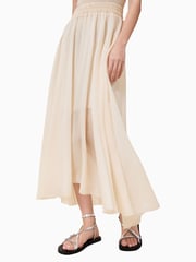 AllSaints Cream Zenia Dress - Image 5 of 8