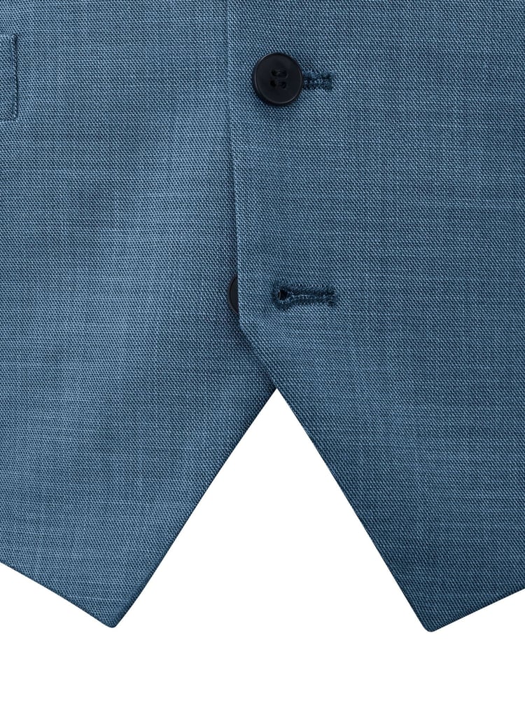 Skopes Blue Tailored Fit Lucien Suit Waistcoat - Image 4 of 4