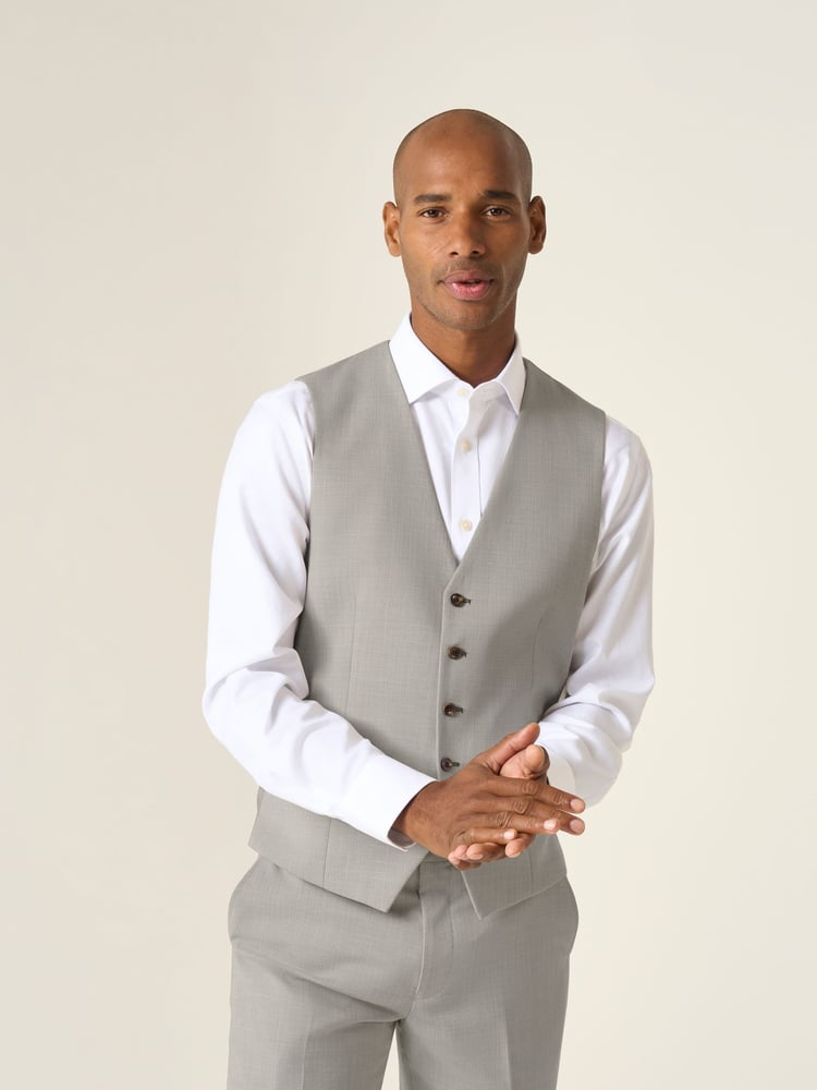 Skopes Natural Tailored Fit Redding Suit Waistcoat - Image 1 of 5