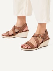 Radley Lavender Road Midi Brown Wedges - Image 1 of 4