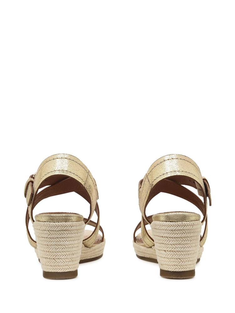 Radley Lavender Road Midi Brown Wedges - Image 2 of 4