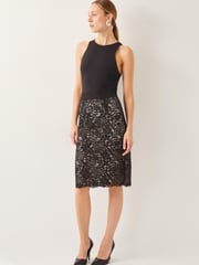 Monsoon Black Ria Lace Pencil Skirt - Image 5 of 6