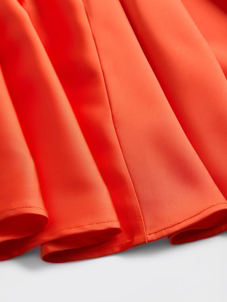 GapStudio Orange Satin Slip Maxi Dress - Image 7 of 7