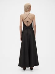 GapStudio Black Satin Slip Maxi Dress - Image 2 of 7