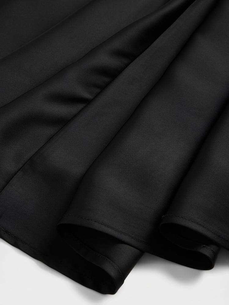 GapStudio Black Satin Slip Maxi Dress - Image 7 of 7